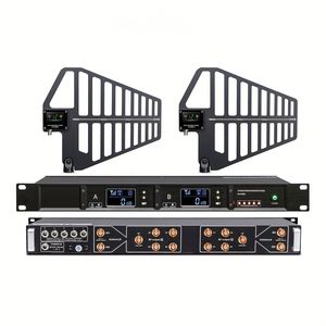 R210 Pantalla de visualización Sistema de distribución de antena Transmisor activo 10 canales Equipo de sonido para SISTEMA DE MICRÓFONO INALÁMBRICO - Product Image 1