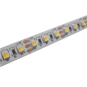 2in1 metre başına 120 LEDS 12V 24V çift beyaz CCT LED şerit