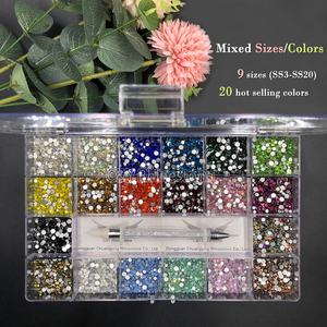 CY Venta al por mayor Multi Forma <span class=keywords><strong>Cristal</strong></span> Piedra Diseño Flatback Nail Art Fancy Rhinestones Kit <span class=keywords><strong>Cristal</strong></span> para uñas - Product Image 2