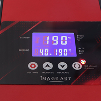 Presse à casquettes pneumatique double station RS-T175 pour impression par transfert thermique sur casquettes/chapeaux, machine d'impression par sublimation