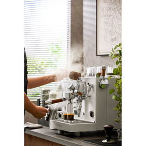 Nouveau Style Commercial Professionnel Cafetera <span class=keywords><strong>Pub</strong></span> Semi Automatique Lait Moussant Cafetière Machine Espresso - Product Image 6