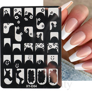 Nail Art français estampage plaque <span class=keywords><strong>dessin</strong></span> modèle géométrique rayure ligne fleur amour dentelle 3D <span class=keywords><strong>Image</strong></span> pochoir moule impression outil - Product Image 1