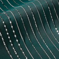 Collier en argent sterling S999 plaqué platine, vente en gros d'usine, chaîne à maillons luxueuse, pendentif minimaliste, chaîne de clavicule pour femmes