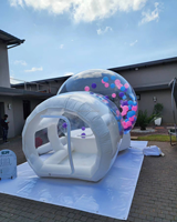 Dôme de fête commercial transparent pour enfants, globe de neige gonflable, bulle gonflable, château gonflable, tente de jeu