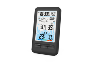 Jam Digital termometer higrometer, stasiun cuaca rumah, jam Digital dalam ruangan luar ruangan, Monitor kelembaban taman, stasiun cuaca - Product Image 2