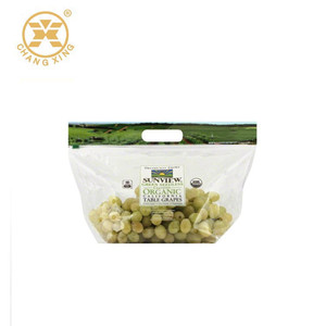 Bolsa Transparente para Empacar Fruta Fresca con Cierre y Orificio de Ventilación, Bolsa de Plástico para Uvas y Cerezas con Cierre - Product Image 6