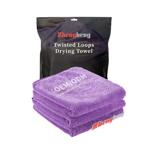 섬세한 자동차 페인트에 제로 스크래치를 위한 싱글 레이어 트위스트 루프 극세사 타월 속건 친환경 울트라 소프트 - Product Image 1