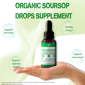 Haccp OEM ODM Gouttes liquides de corossol bio, extrait de corossol pur biologique pour un antioxydant naturel - Product Image 4