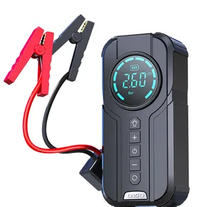 Hoge Kwaliteit Auto Stop Mini Booster Auto Starter Jumper 12V Batterij Pack Digitale Smart Band Inflator En Batterij Jumper