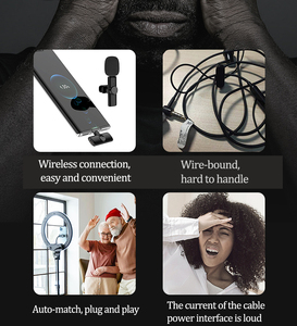 Fifine-Microphone Lavalier sans fil OEM ODM, système de micro à revers <span class=keywords><strong>K2</strong></span> pour enregistrement vidéo, Vlog, pour Android et iPhone, réduction de bruit - Product Image 3