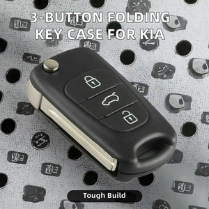 Mạnh mẽ 3 nút Hyundai <span class=keywords><strong>Kia</strong></span> lật vỏ chìa khóa gấp từ xa chìa khóa xe trường hợp đối với Elantra Sorento Sportage i20 i30 I35 iX35 - Product Image 3