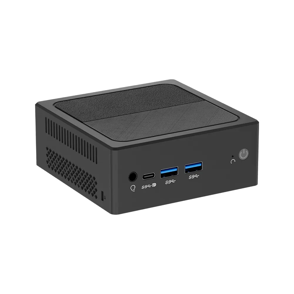 OEM ODM Mini PC Intel N95 Quad Core CPU Win11 Linux OS WiFi5 USB3.2 DP HD Double RJ45 Gigabit LAN Mini ordinateur de bureau