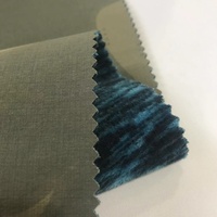Tissu en nylon Ripstop imprimé, 70d, 350GSM, spandex, à 4 voies extensibles, collé avec du fil, polaire polaire polaire pour veste en coquille souple, vente en gros, 2020