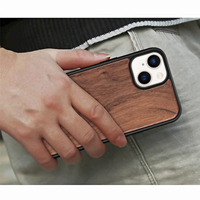 Étui de téléphone personnalisé de luxe en bois véritable pour iPhone 16 Pro Max, coque de téléphone portable en bois naturel pour iPhone 17 Pro
