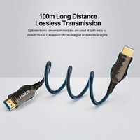 Câble HDMI Optique Actif 8K en Gros, 48 Gbit/s Haute Vitesse, 8K60Hz, EARC, Longue Portée, Coque en Alliage de Zinc, Gaine TPE pour TV