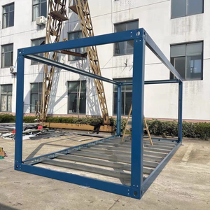 Contenedor de Acero Galvanizado Prefabricado Portátil de 20 pies/40 pies, Estructura Plana para Casa Contenedor sin Paredes - Product Image 2