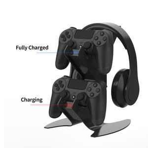 Gaming Accessories Dual Charging Dock Station PS 4 Controller Headset <strong>Stand</strong> Charger for Play Station 4 <strong>PS4</strong> - Product Image 4