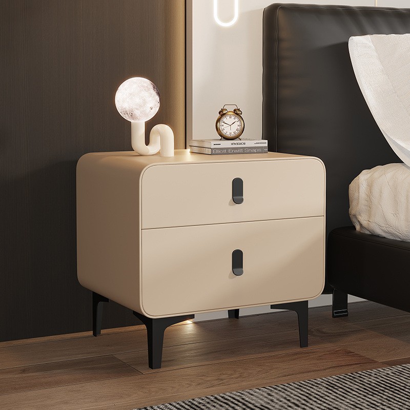 Khaki color [High-density frame solid wood drawers]