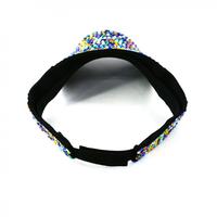 Casquette de baseball à visière vide Ecoparty Fashion, décontractée, avec strass, visière pare-soleil en acrylique, chapeau diamanté, casquette de protection solaire pour l'extérieur