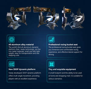 Garanzia di qualità a gettoni 3 descrizione della versione dello schermo cabina di pilotaggio auto che guida il simulatore del gioco di corse - Product Image 6