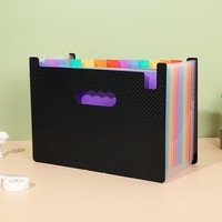Carpeta Organizadora de Documentos para Estudiantes, con Logotipo Personalizado, de Plástico PP, con 6, 12, 13, 24, 25, 26, 32, 48 Bolsillos, Tipo Acordeón, Expandible