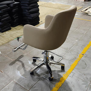 Chaise de barbier pour enfants en acier inoxydable à prix abordable, couleur et logo personnalisables, chaise de salon pour salon de coiffure, école, rotation à 360 degrés - Product Image 2