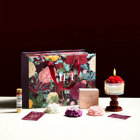 Coffret Cadeau de Bougies en Cire de Soja Aromatiques Anji Newell Semi-Faites à la Main, Style Festif, pour Rafraîchir l'Air, Célébrations à Domicile, Anniversaires