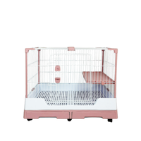 Cage pour animaux de compagnie multicolore en métal durable avec roue Cage pour animaux de compagnie Cage pour lapins Cage pour hamsters à vendre