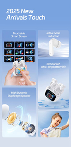 Audífonos TWS con Pantalla Táctil a Todo Color, Sonido Hi-Fi con ANC, Bluetooth 5.3, Resistentes al Agua IPX4 - Product Image 5