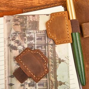 Pu Leather Soft Magnetic Textbooks Concise Fashion Notebook Clip Magnet Multi-Colored <b>Bookmark</b> <b>Gift</b> for Read Lovers - Product Image 2