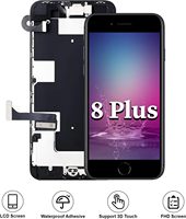 Remplacement d'écran pour iPhone 8 Plus avec bouton Home, écran LCD noir |   Écran tactile 3D complet avec numériseur