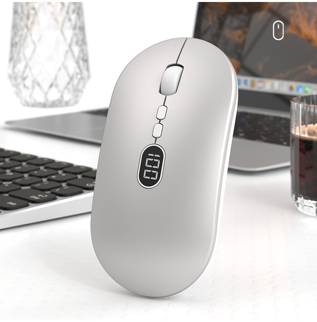 Wireless Mouse with Screen, Suitable for Laptops, Office Desktops & Gaming PCs, Stylish E-sports Mouse