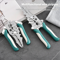 Pince à dénuder et à sertir multifonctionnelle pliable, durable, portable, en acier inoxydable, métrique, outil d'électricien OEM, bricolage électrique