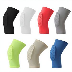 สนับเข่าพลาสติกแบบสั้น ปลอกขาสำหรับบาสเกตบอล ระบายอากาศได้ดี ป้องกันการกระแทก ป้องกันการบาดเจ็บจากการคุกเข่า - Product Image 1