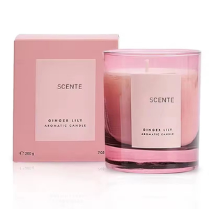 Venta al por mayor de fábrica: Frascos de vidrio esmerilado de 200ml, 300ml, 375ml con tapa de madera, color personalizado, para velas. - Product Image 6