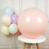 Ballons en latex biodégradables géants écologiques de 36 pouces, 35g, 10 pièces par paquet, couleur macaron, imprimés en typographie, personnalisés pour les fêtes