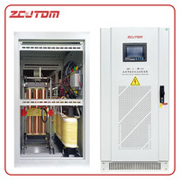 Stabilisateur de tension triphasé de type colonne industriel 80 KVA, adapté aux domaines industriel et médical
