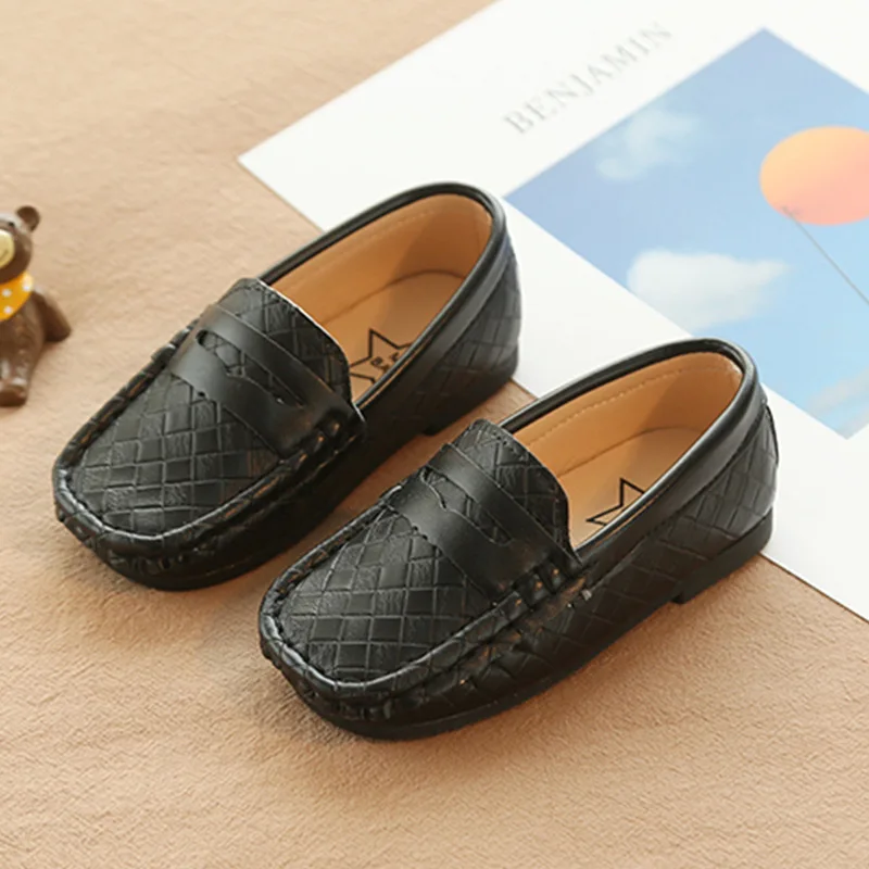 New Arrival Black Classic Leather Kids Shoes Spring Autumn Boys School Shoes