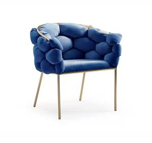 เก้าอี้สไตล์โมเดิร์นยุคกลางของจีน เก้าอี้ทานอาหารกำมะหยี่สีชมพู เก้าอี้แต่งตัวสำหรับโต๊ะเครื่องแป้ง - Product Image 6