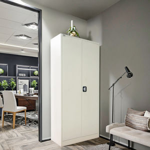 2 двери отдельно стоящий шкаф из нержавеющей стали для квартиры, спальни, офиса, дома, школы, тренажерного зала - Product Image 2