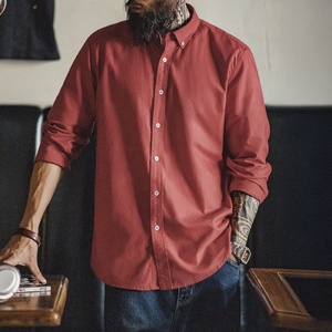 <span class=keywords><strong>Camicie</strong></span> da <span class=keywords><strong>uomo</strong></span> Maden Oxford: Camicia classica in popeline a maniche lunghe stile preppy, calda e casual, in tessuto spazzolato, tendenza Primavera 2026 - Product Image 2