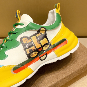 Sneakers Chunky Innovantes Imprimées en 3D pour Hommes et Femmes, Motif Ours Color Block, Semelle Épaisse, Confortables, Style Streetwear Décontracté - Product Image 3