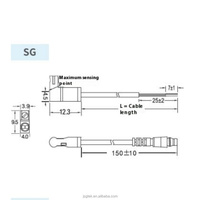 Sensor buluh magnetik posisi silinder, deteksi non-kontak, standar IP67, 2 kawat 3-kawat opsi NPN PNP