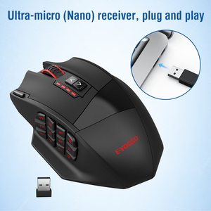 Ratón para juegos OEM dpi16000 inalámbrico 2,4 GHz modo dual diseño ergonómico con retroiluminación RGB <span class=keywords><strong>USB</strong></span> recargable para PC portátil - Product Image 4