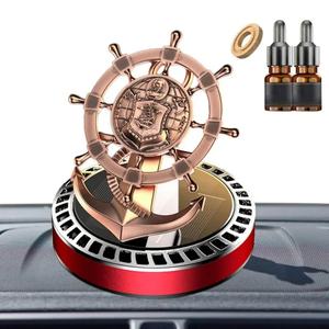 Difusor de Perfume con Forma de Timón de Barco, Ambientador con Energía Solar, Adorno para el Tablero del Automóvil - Product Image 4