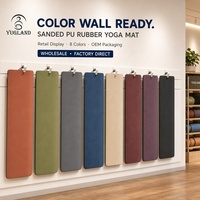 Tapete de Yoga Yugaland Vinyasa Pro de PU Lijado, 183*68cm, Base de Goma para Hot Yoga, Venta al Por Mayor
