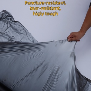 Rollo de Película de Plástico Negro Plateado Totalmente Biodegradable para Cobertura del Suelo, Película Compostable para Mulching - Product Image 3
