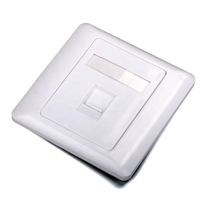 Plaque murale réseau RJ45 1 port type 86, panneau de <span class=keywords><strong>prise</strong></span> modulaire Keystone RJ45 pour réseau fibre <span class=keywords><strong>optique</strong></span> - Product Image 3