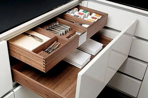 Vermonhouzz – Quincaillerie de cuisine entièrement blanche sur mesure, axée sur l'hygiène, et <span class=keywords><strong>hotte</strong></span> de cuisine en bois pour projets de villas et d'hôtels - Product Image 4