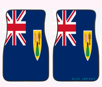 Tapis de sol de voiture avec drapeau de Saint-Vincent-et-les-Grenadines, antidérapants, universels, accessoires automobiles
